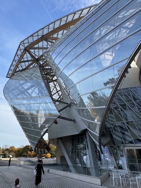 Fondation Louis Vuitton, Paris in Frank Gehry Building featuring Gerhard Richter Exhibit